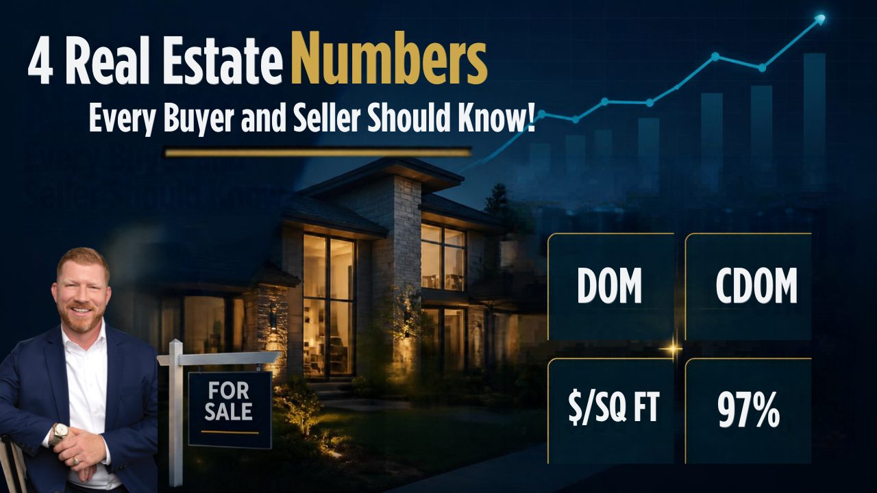Four real estate numbers buyers and sellers should know including days on market and price per square foot